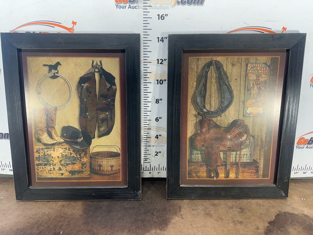 Billy Jacobs Framed Western Art Prints, Approx. 2 Pieces