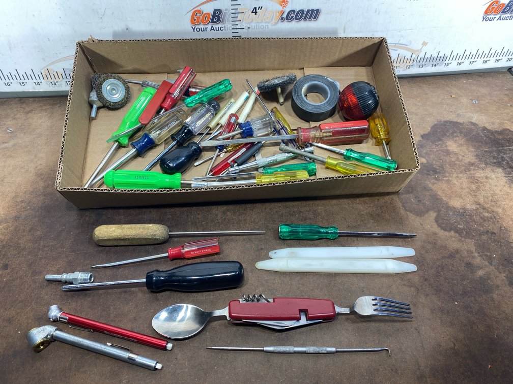 Hand Tools with Screwdrivers, Multi-Tool, Tire Gauges, and More