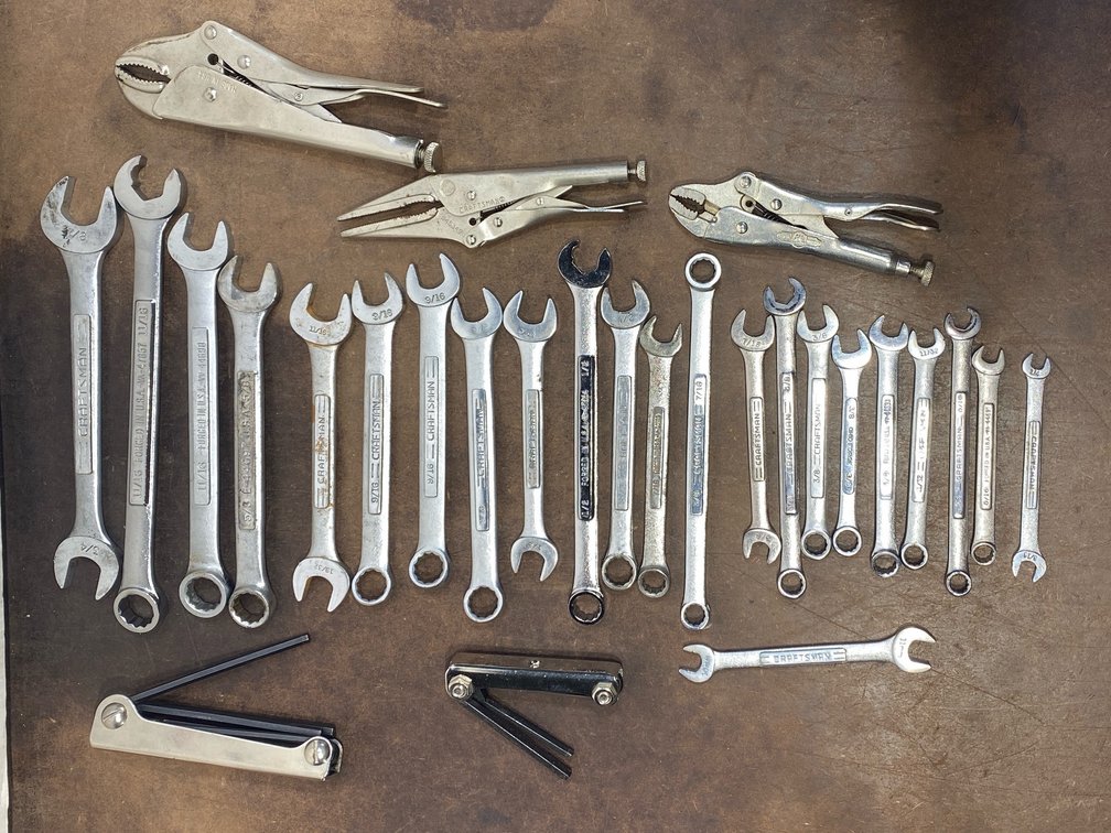 Wrenches, Locking Pliers, and Folding Hex Key Sets