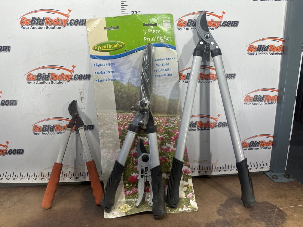 Green Thumb 3-Piece Pruning Set and Bypass Lopper