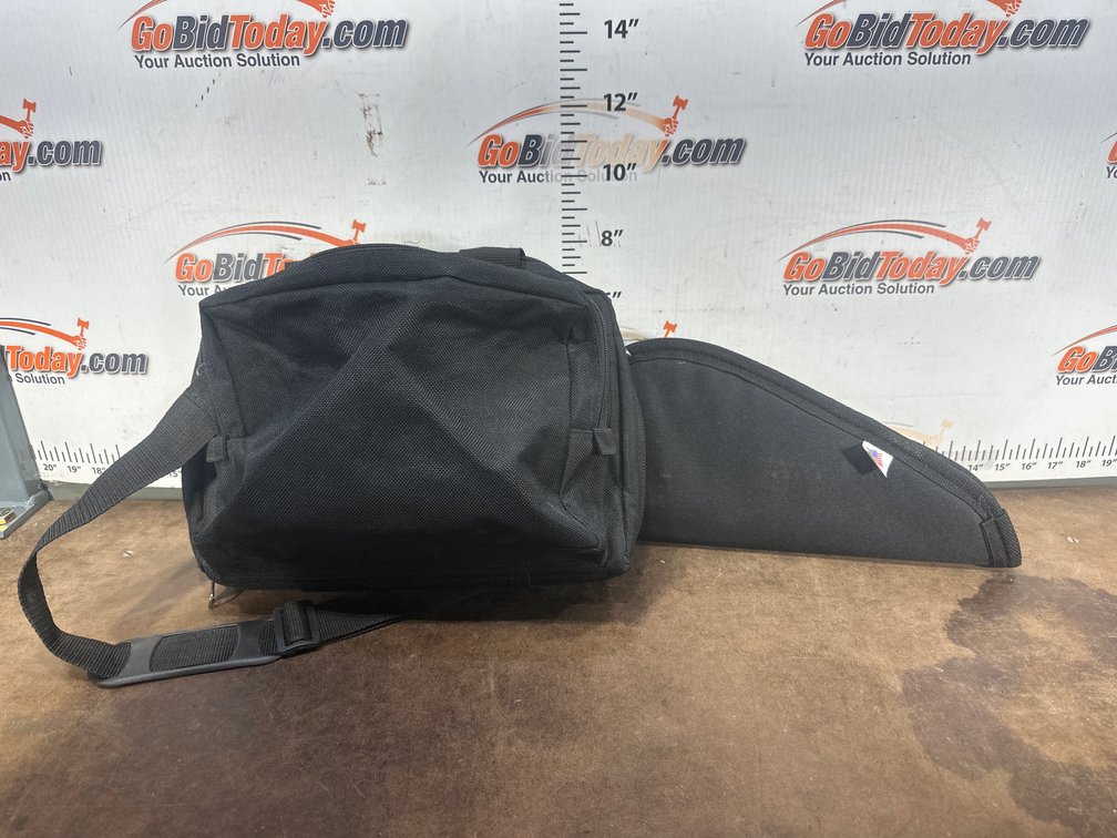Black Nylon Range Bag and Folding Storage Case