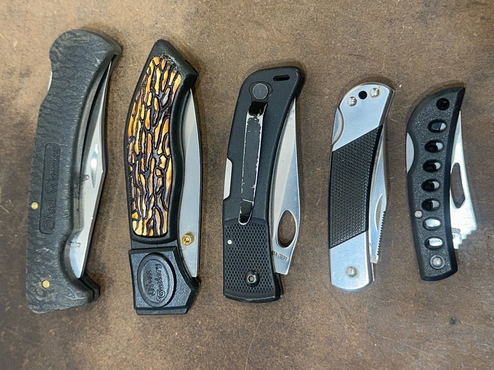 Steel Warrior and Frost Cutlery Folding Pocket Knives
