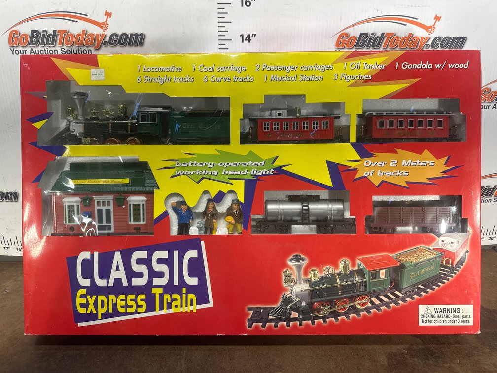 Classic Express Train Battery-Operated Toy Train Set