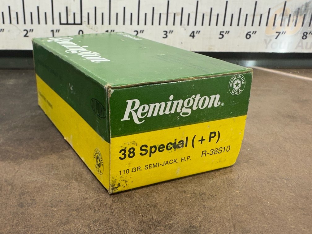 Remington DuPont 38 Special (+P) Ammunition Box