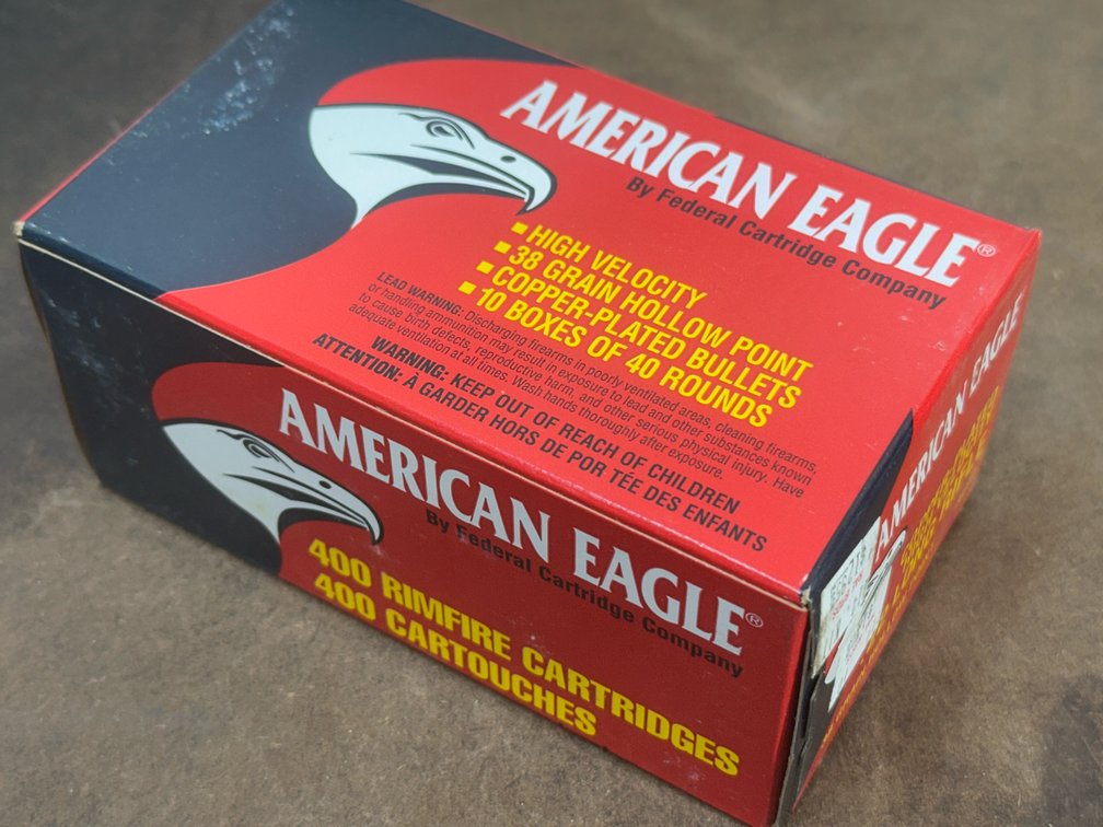American Eagle by Federal Cartridge Co. 400 Rimfire Cartridges Box