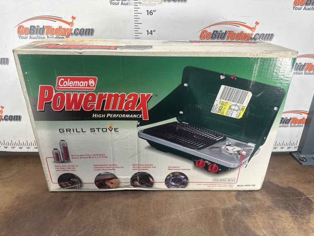 Coleman Powermax High Performance Grill Stove Model 9920-750