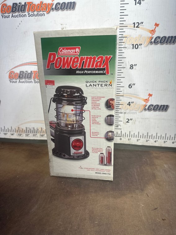Coleman Powermax Quick Pack Lantern in Box Model 9960-750