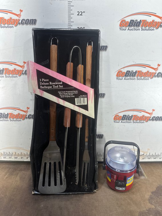 Barbeque Tool Set and Compact Lantern