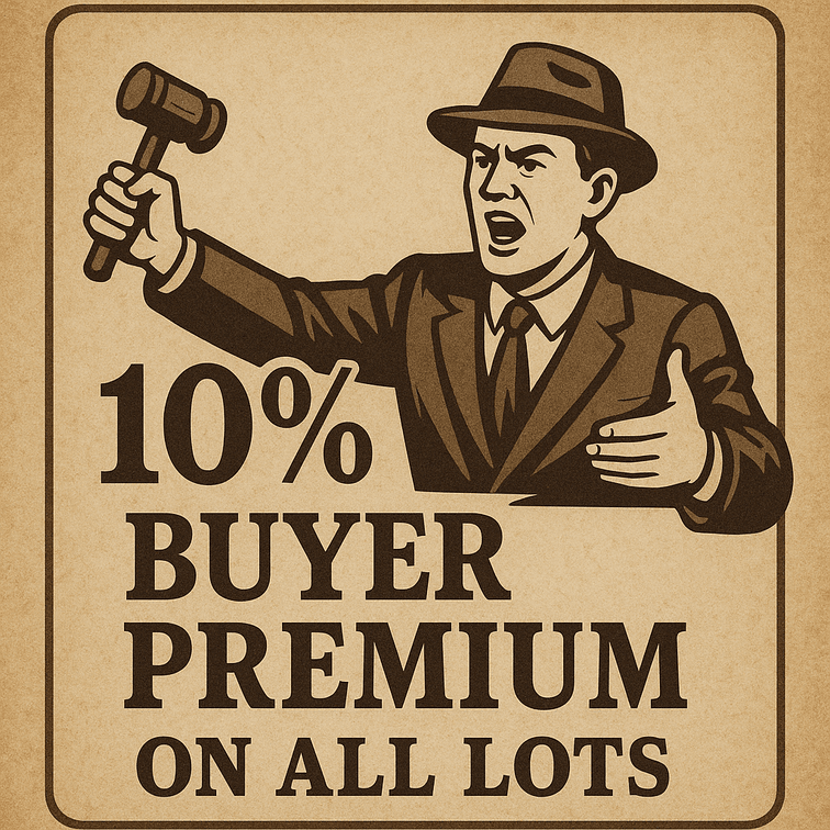 10% BUYERS PREMIUM ON ALL LOTS