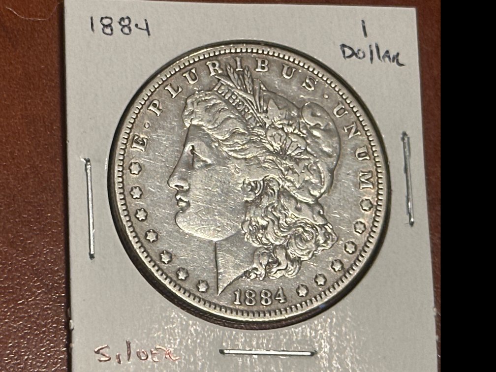 1884 United States Morgan Silver Dollar Coin