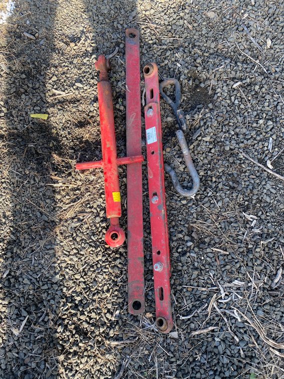 Tractor 3-Point Hitch Linkage Components and Tow Hook, Approx. 4 Pieces