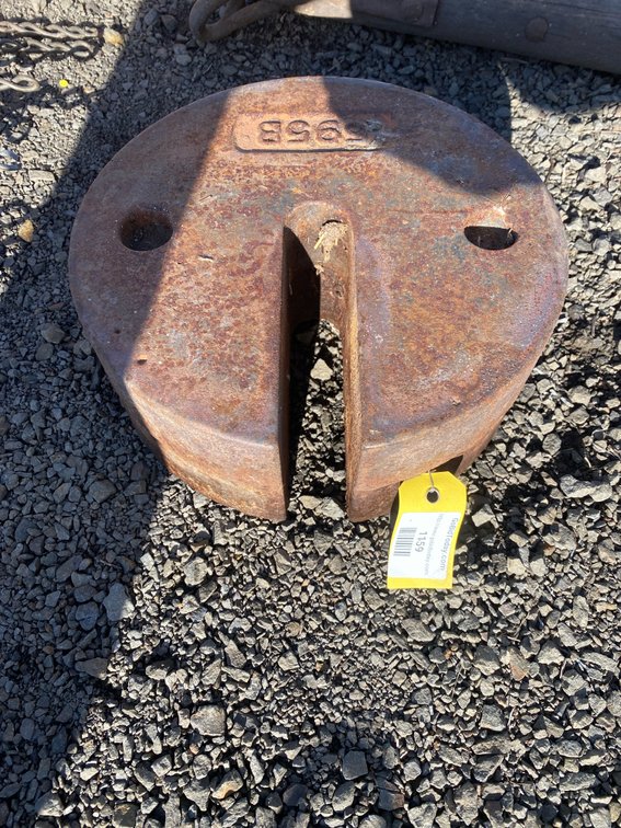Cast Iron Slotted Counterweights Marked 595B