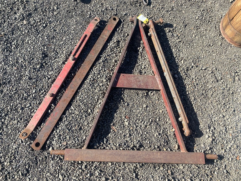 Tractor 3-Point A-Frame Hitch and Linkage Arms, Approx. 4 Pieces