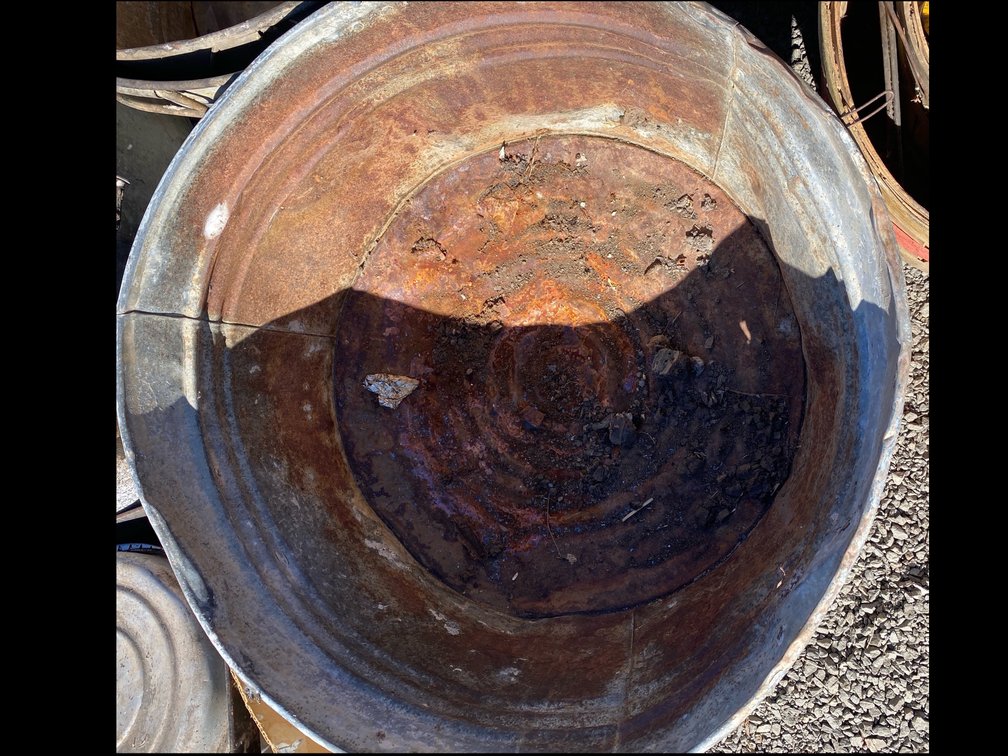 Round Galvanized Metal Wash Tub