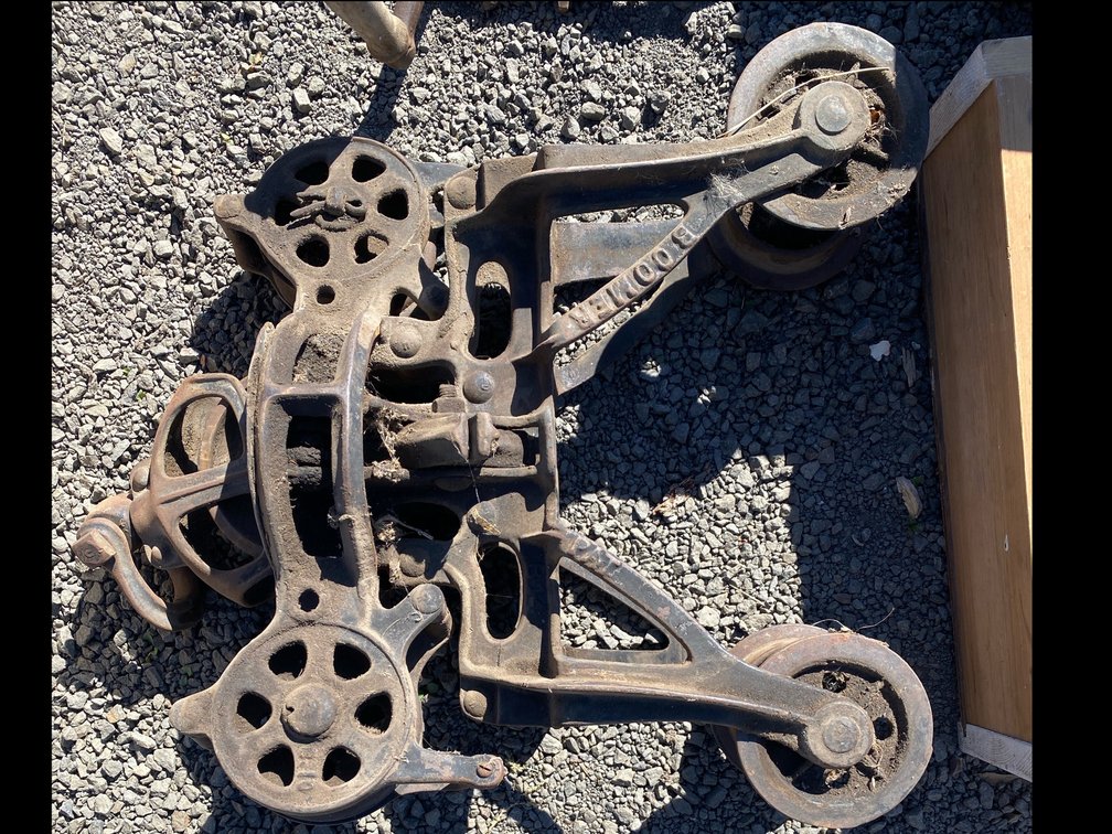 Antique Boomer Cast Iron Hay Trolley