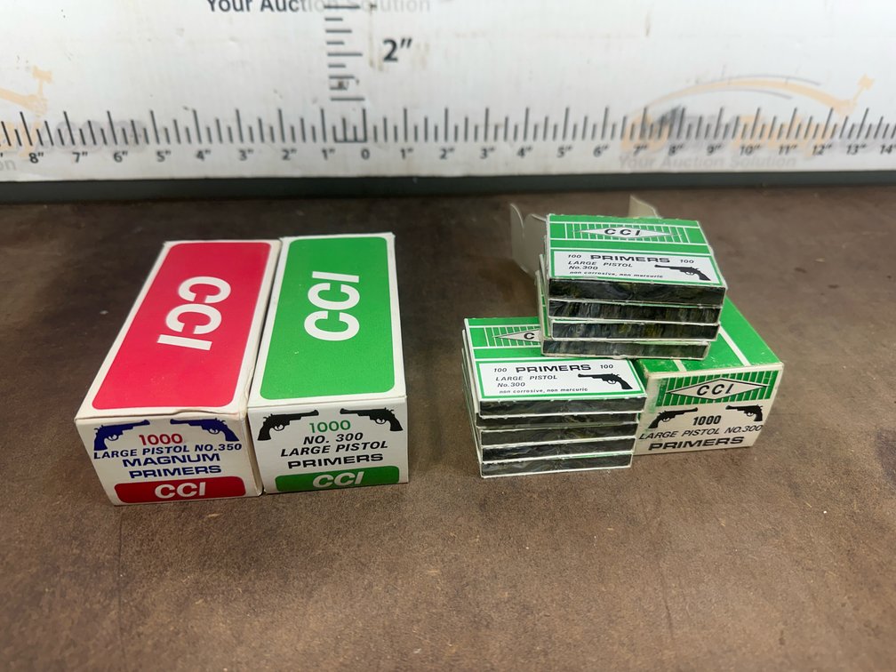 Three boxes of CCI large pistol primers