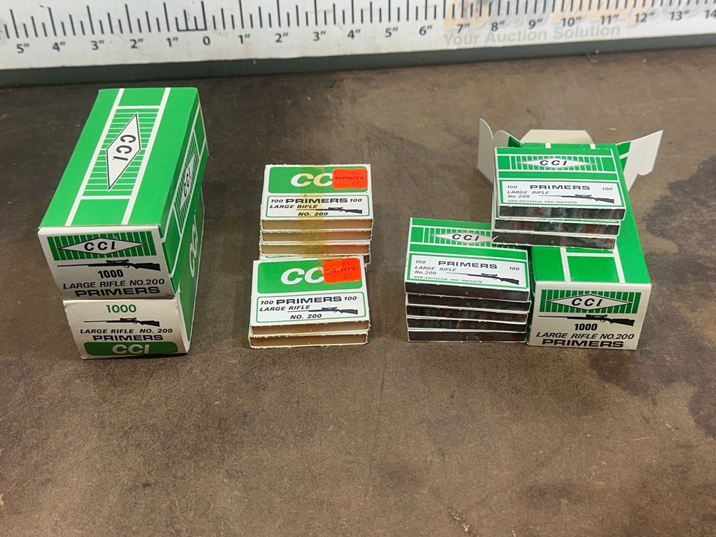 Three plus boxes of CCI large rifle number 20 primers