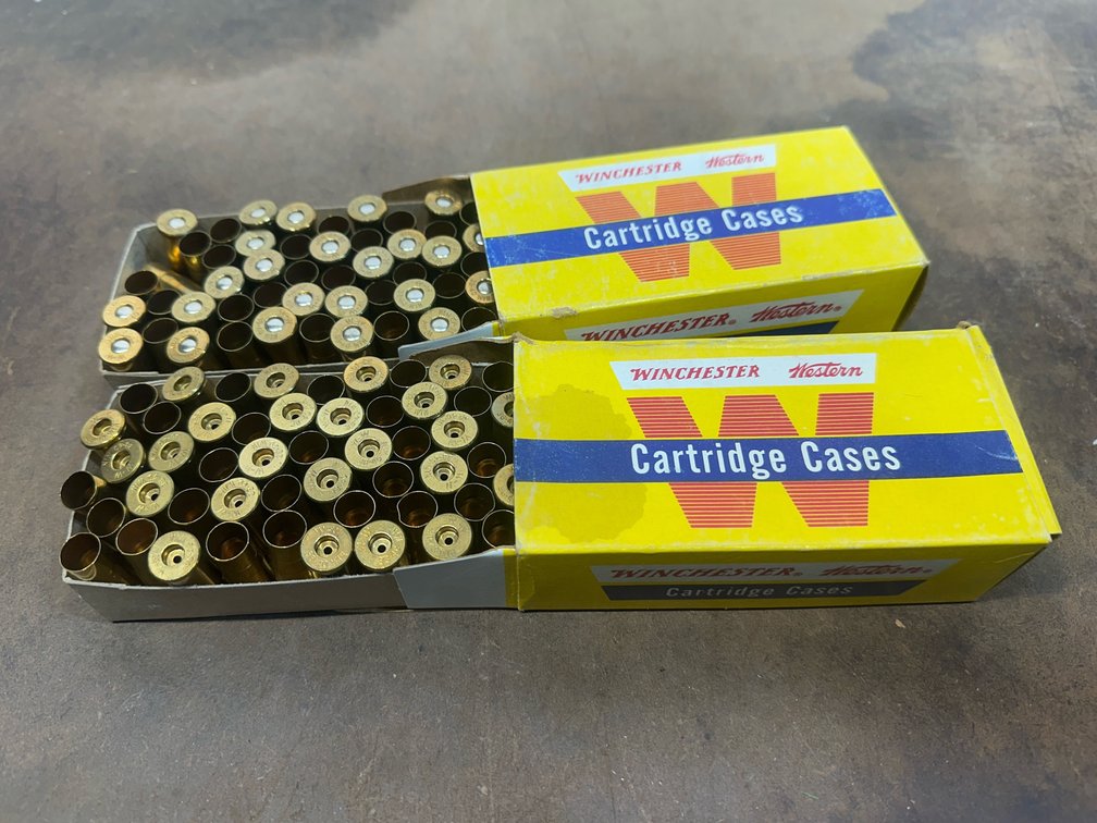 Two boxes Winchester Western 38-40 WIN Brass Cartridge Cases