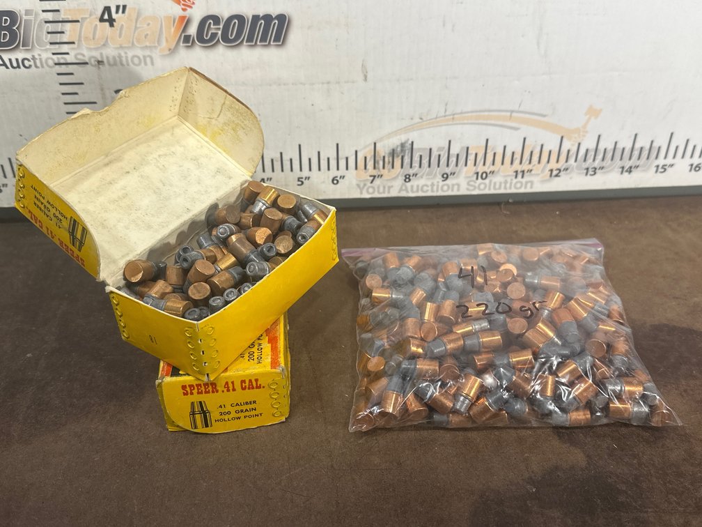 Two full boxes of Speer .41 plus sandwich bag of .41 caliber