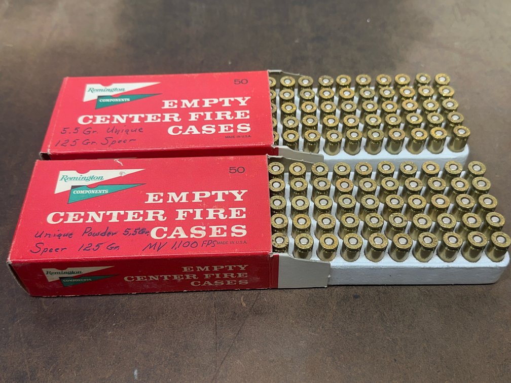 Two boxes of 9mm Luger Centerfire Brass Cartridges
