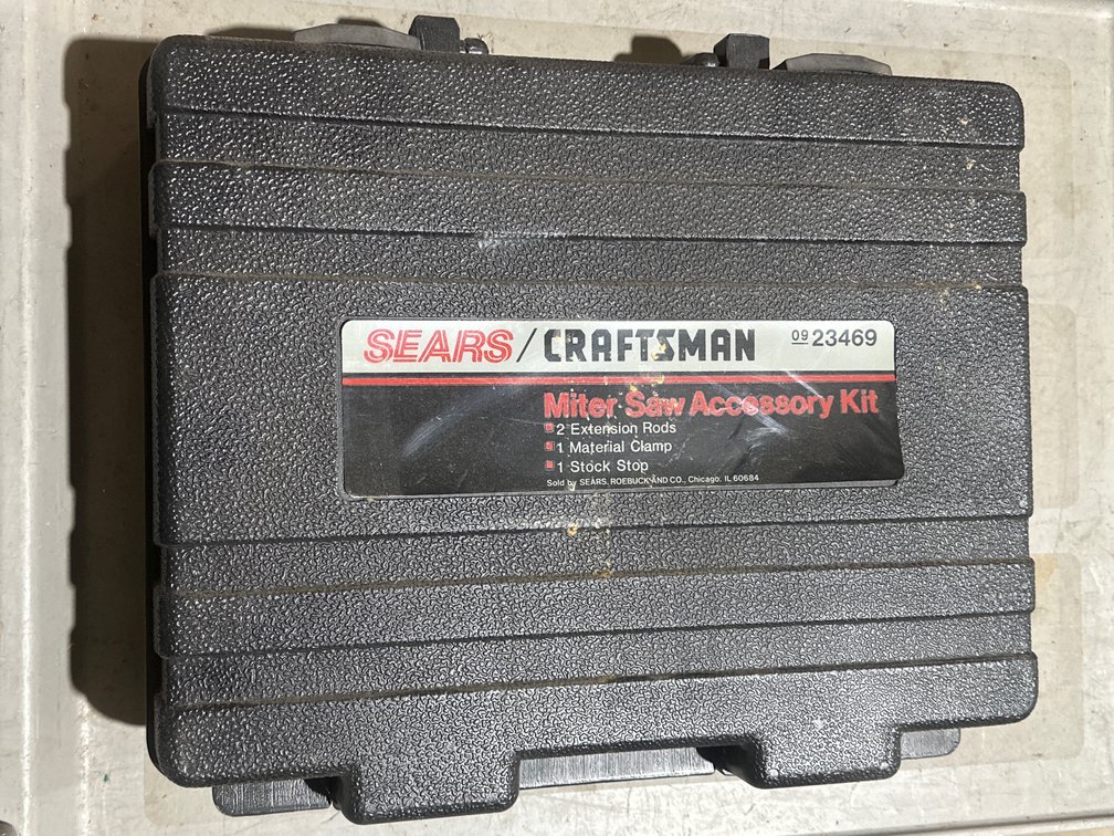 Sears Craftsman Miter Saw Accessory Kit 09 23469 with Hard Case