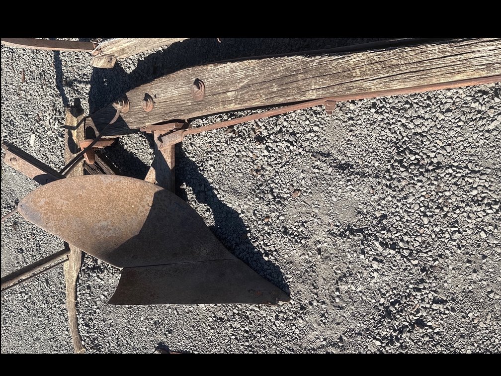 Antique Wooden Beam Walking Plow