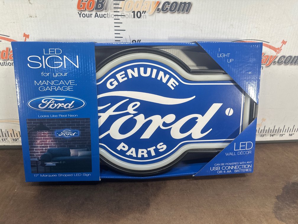 Ford Genuine Parts 17 Inch LED Marquee Wall Sign