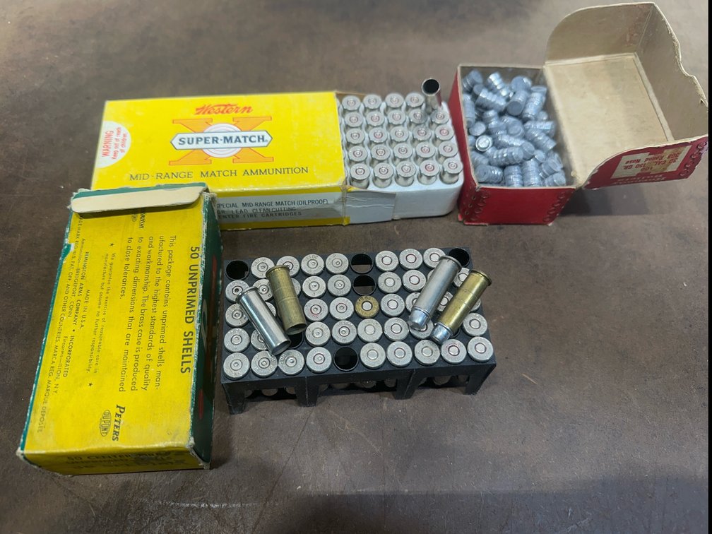 Three boxes: .38 Special Ammunition, Shell Casings and Bullets