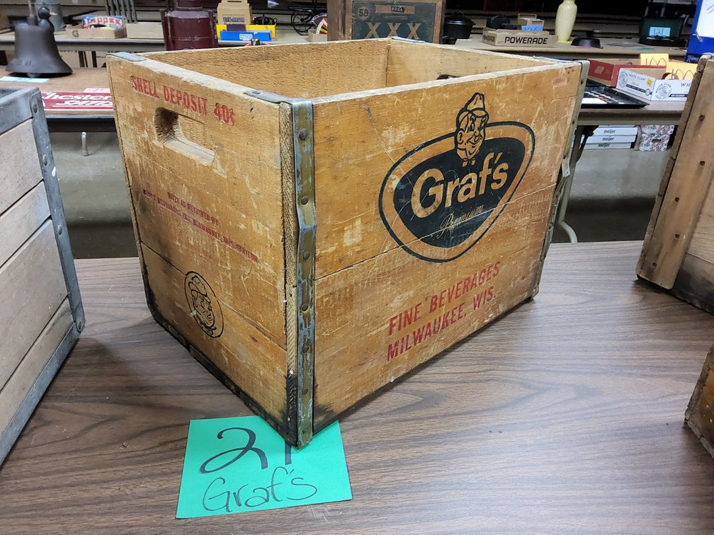 Graf's Soda wood crate