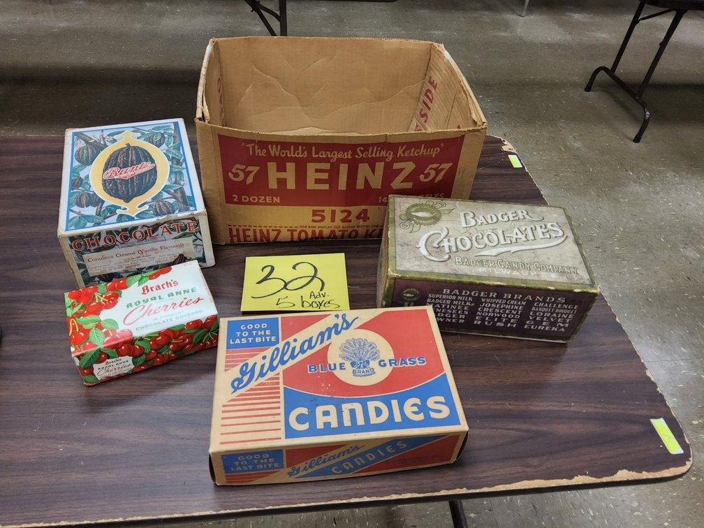 Four candy boxes