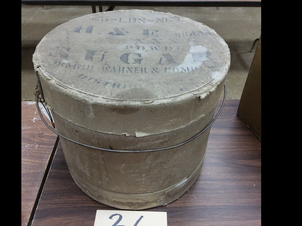 H&E Brand XXXX powdered sugar 25 lb bucket