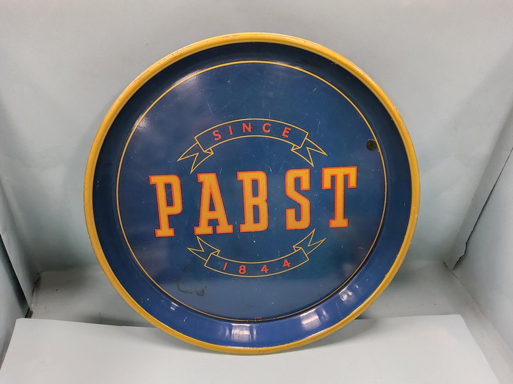Pabst beer tray