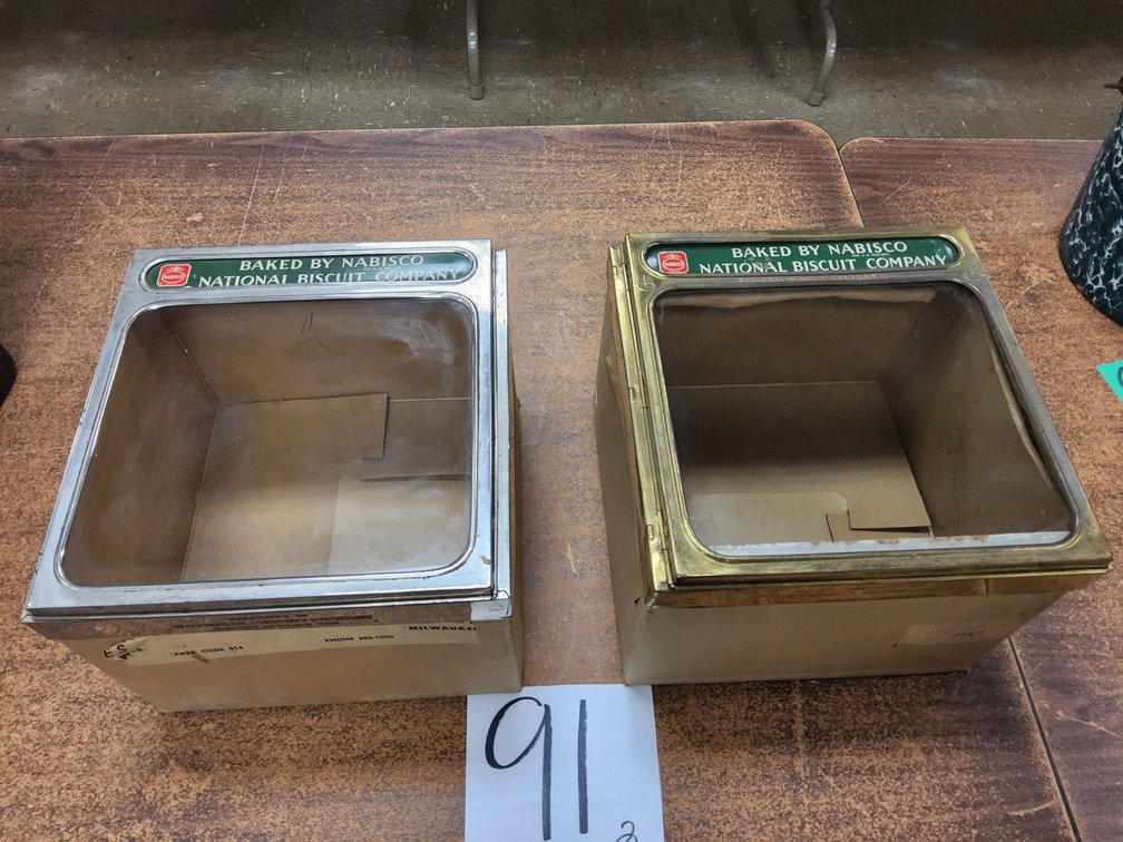 2 Nabisco cookie box merchandising store covers