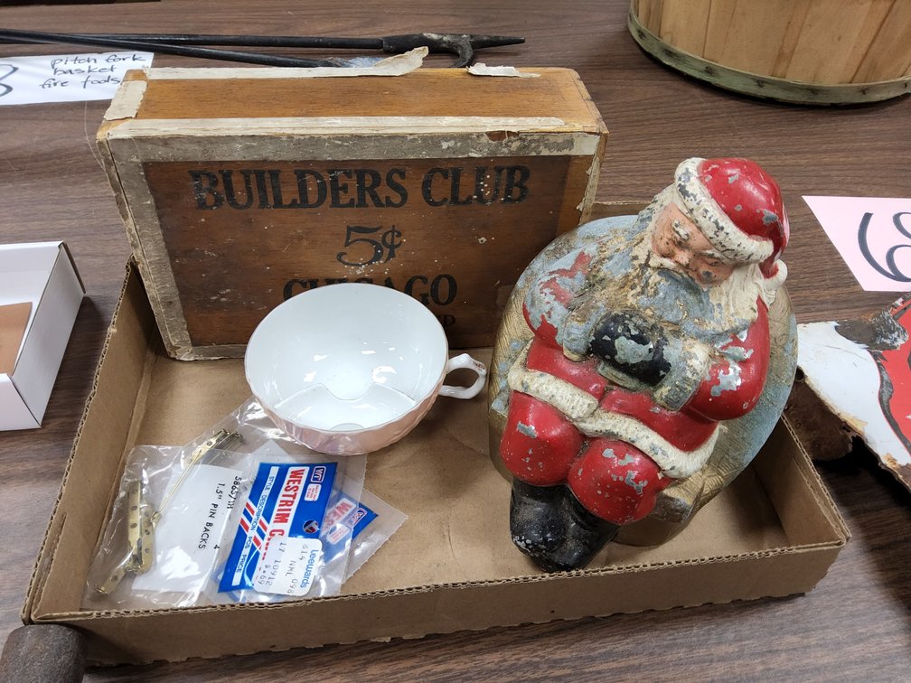 Die cast Santa Claus bank