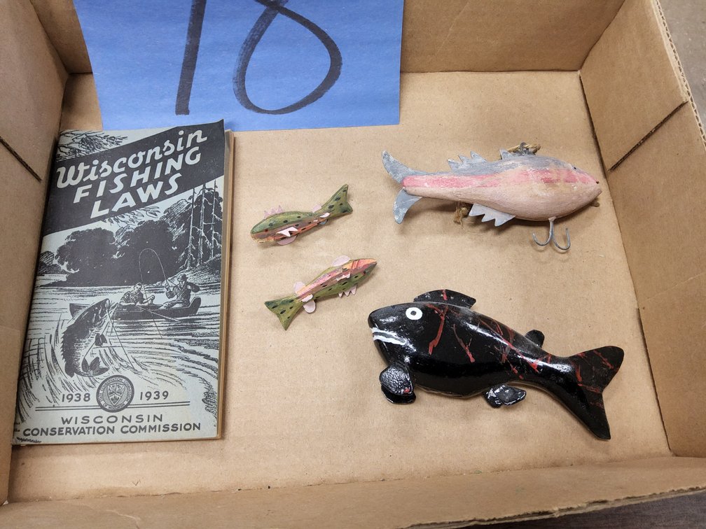 1938/39 WI fishing laws and some decorative fish