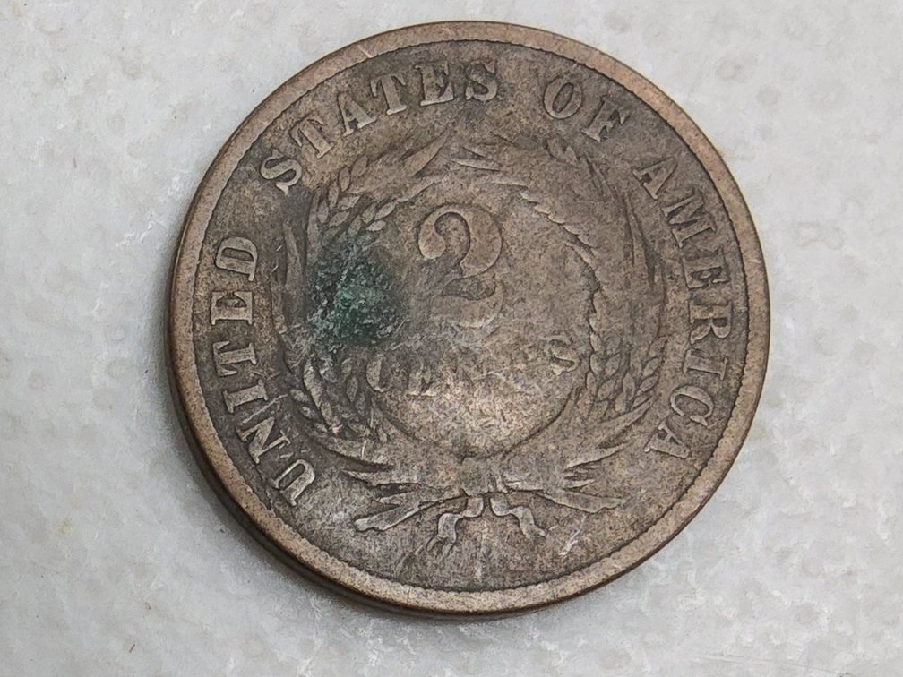1867 2 cent coin