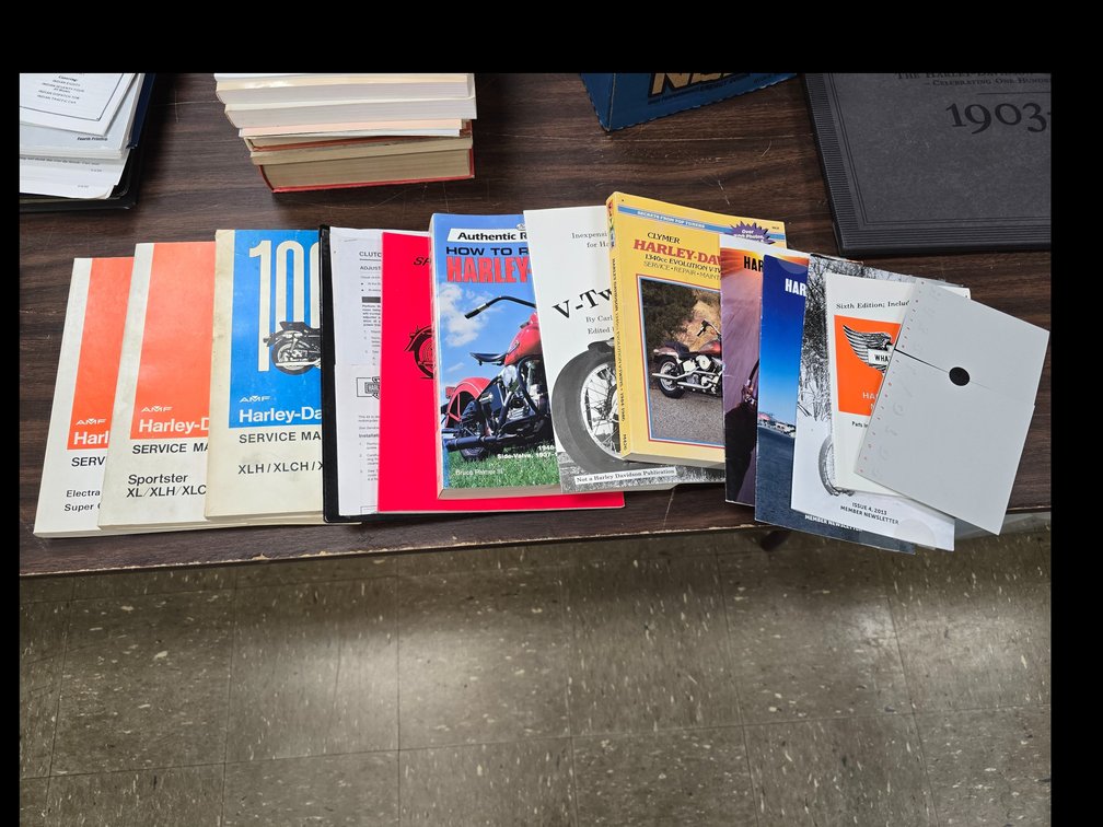 Harley Shop Manuals and other Literature