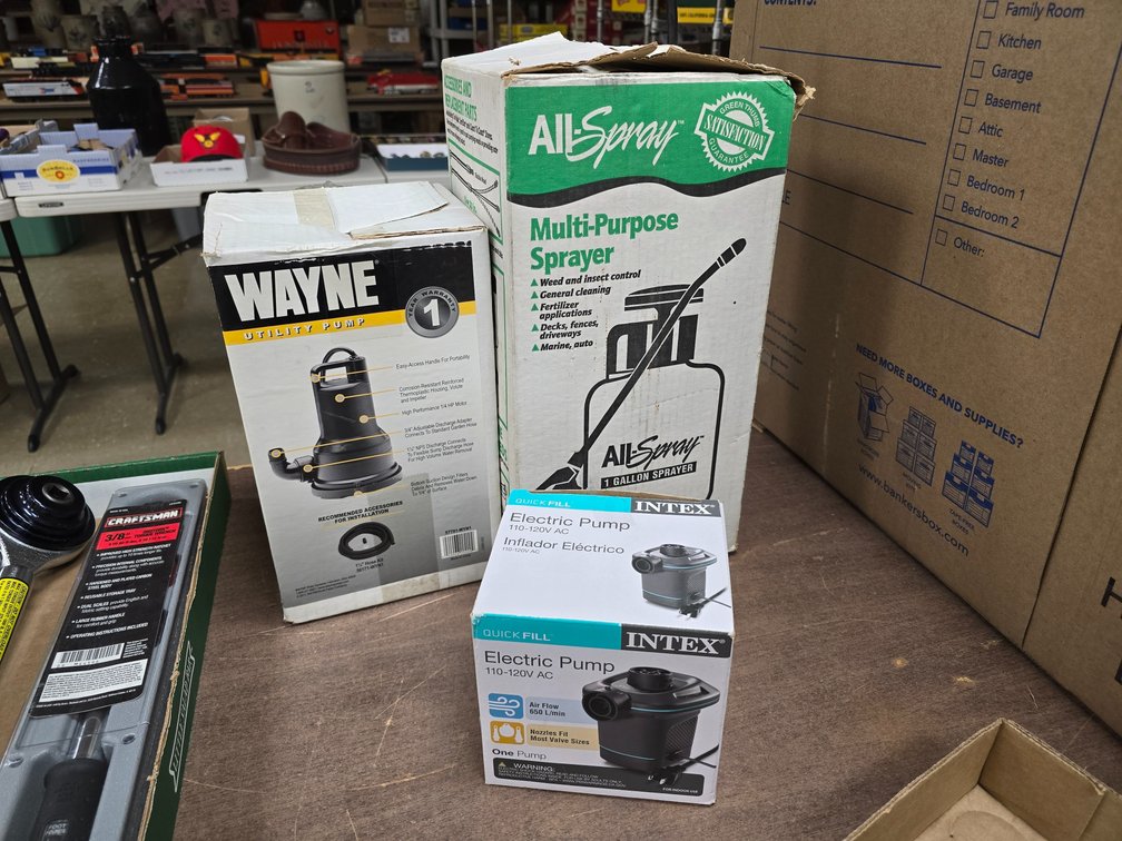 Garden Sprayer, Utility pump & Inflation Pump