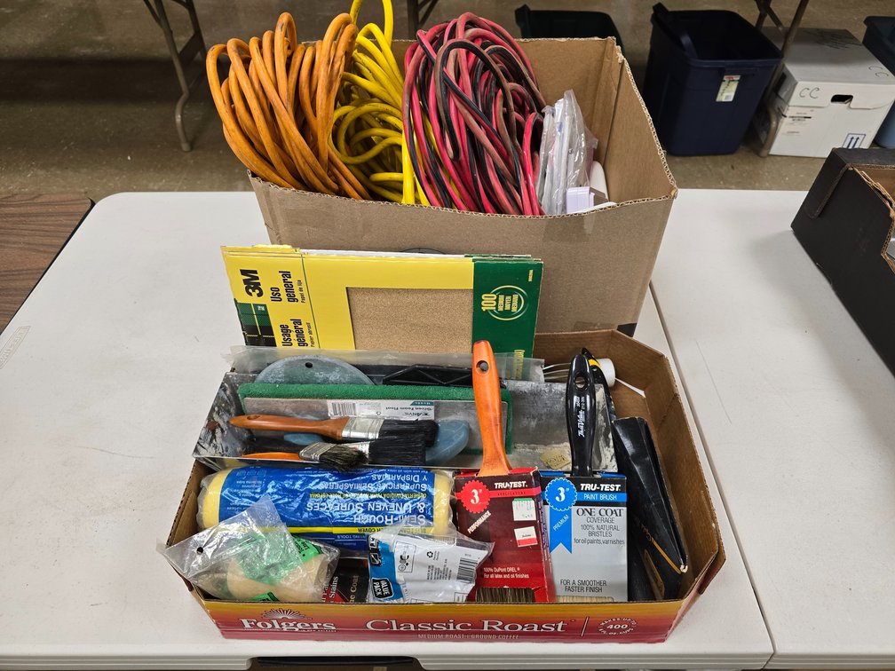 Extension Cords and Painting Supplies