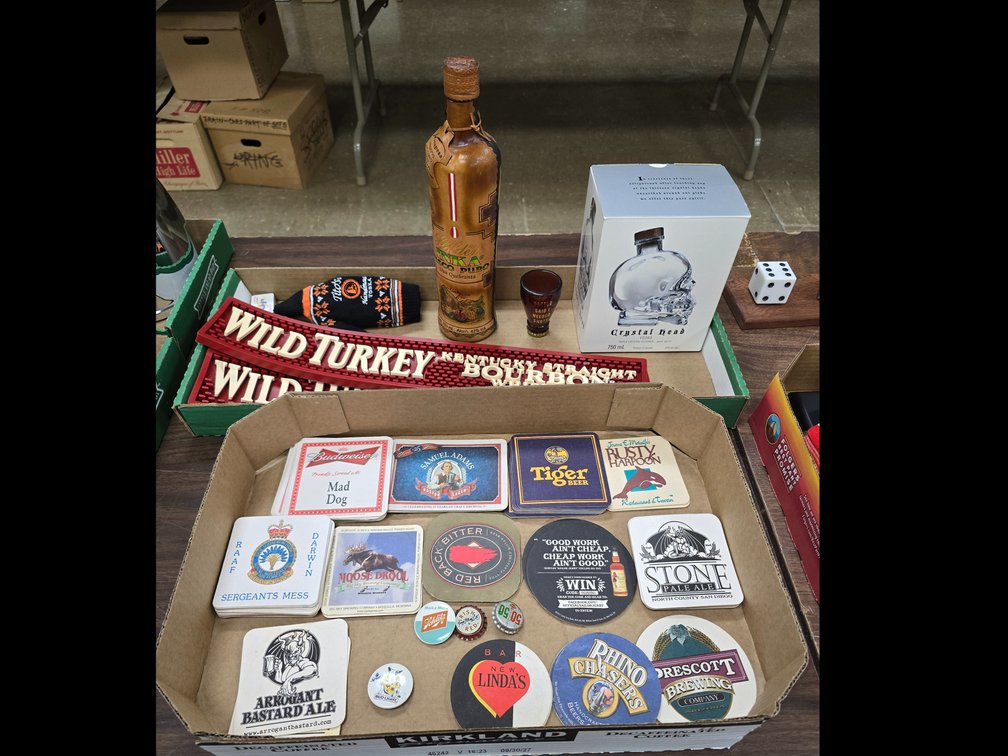 Assorted liquor advertising