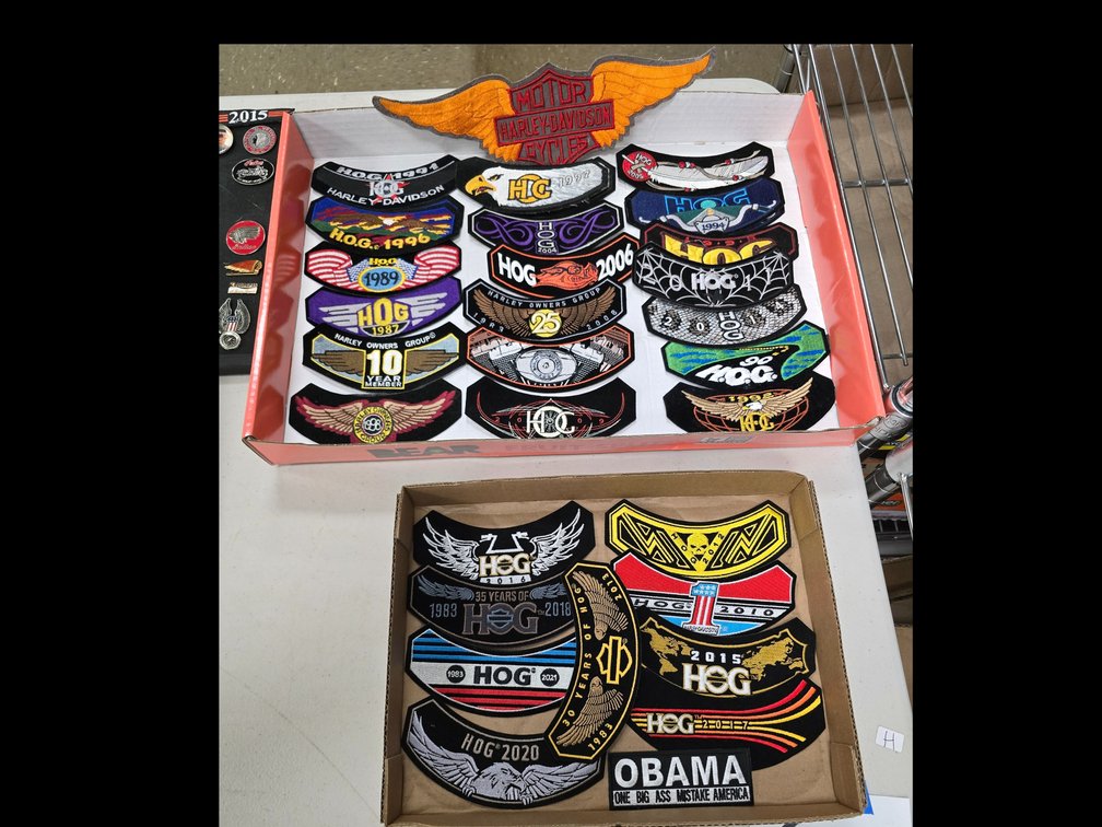 Harley HOG Group Patches back to the 80s.