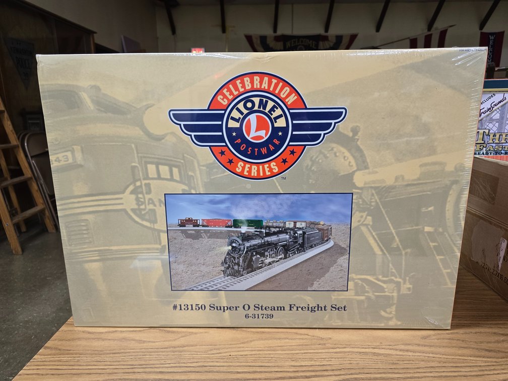 Lionel Super O Steam Freight Set 6-31739, Factory Sealed