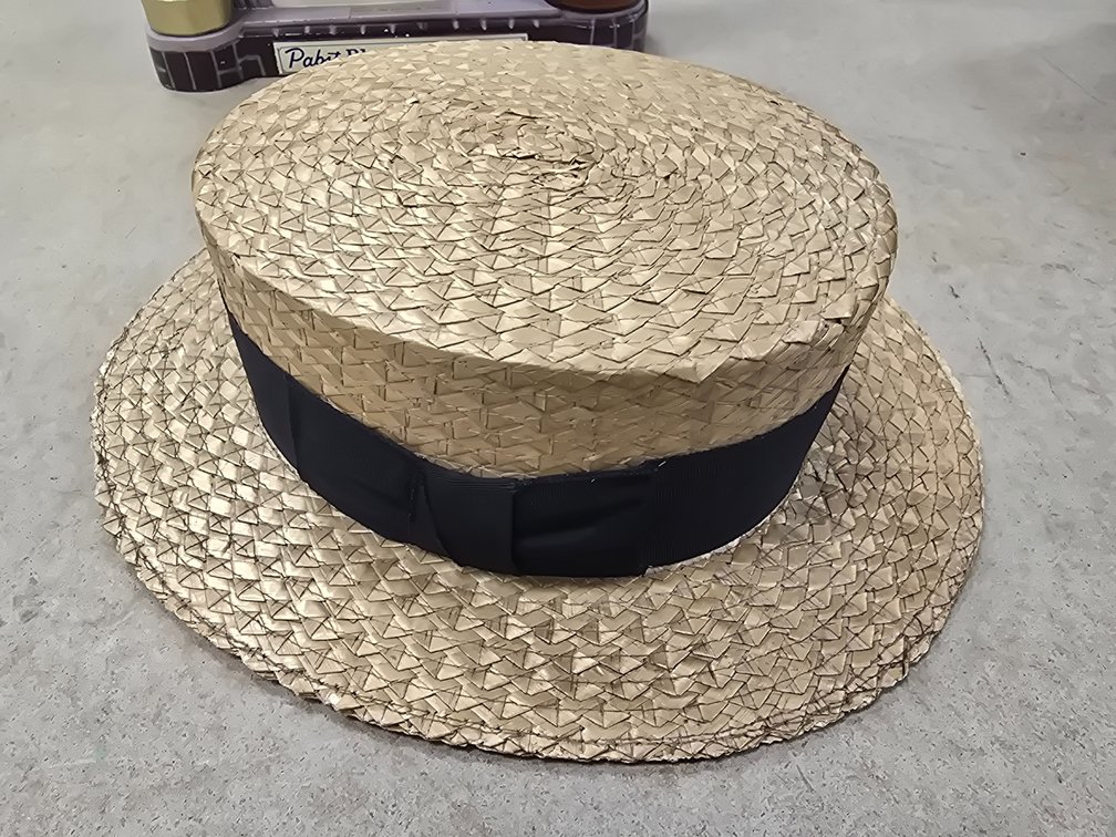 Straw Boater man's hat