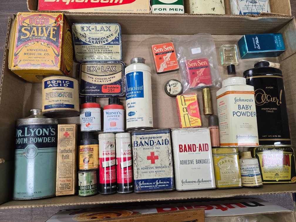 Everything from the medicine cabinet