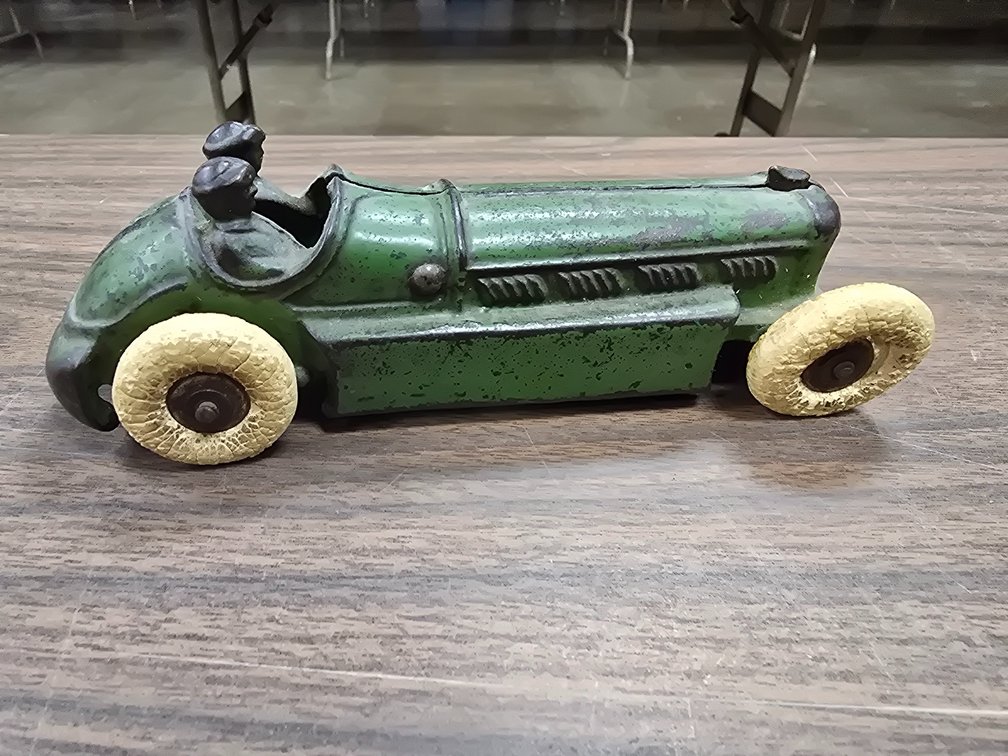 A.C. Williams cast iron race car