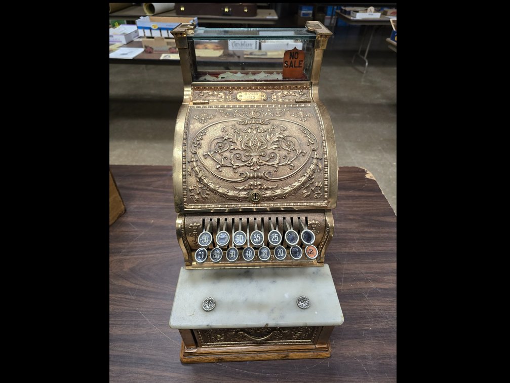 NCR brass barbershop / candy store cash register