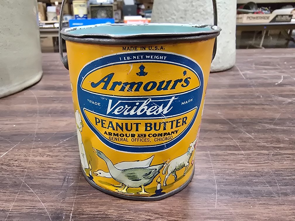 Armour's Veribest fairytale peanut butter can