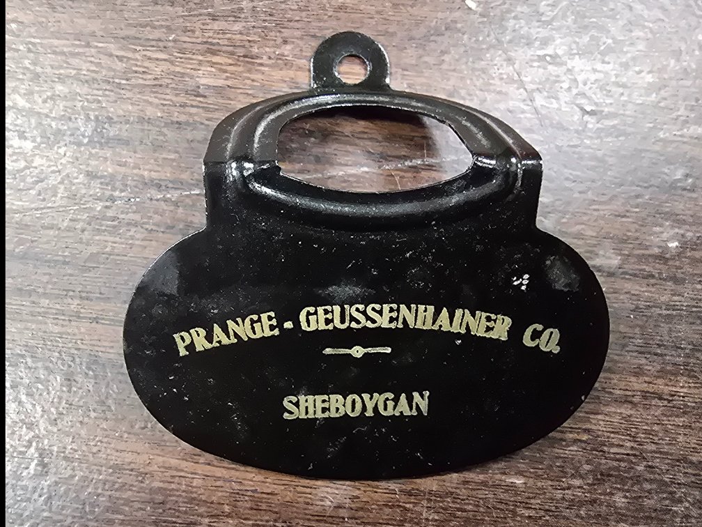 Prange Geussenhainer Co. Sheboygan bottle opener (?)