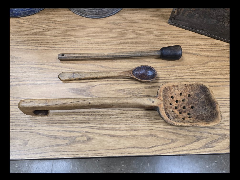 3 wooden utensils include a Birdseye maple spoon.
