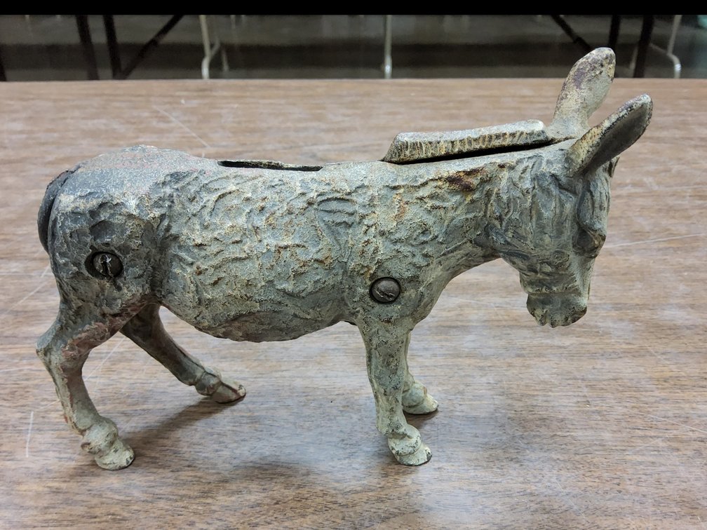 Cast iron mule still bank